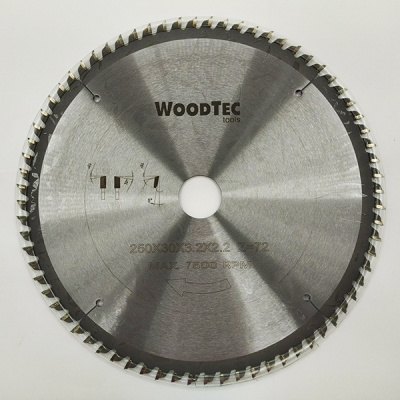 Фото Пила дисковая Ø250 х 30 х 3,2/2,2 Z72 WZ WoodTec в интернет-магазине ToolHaus.ru